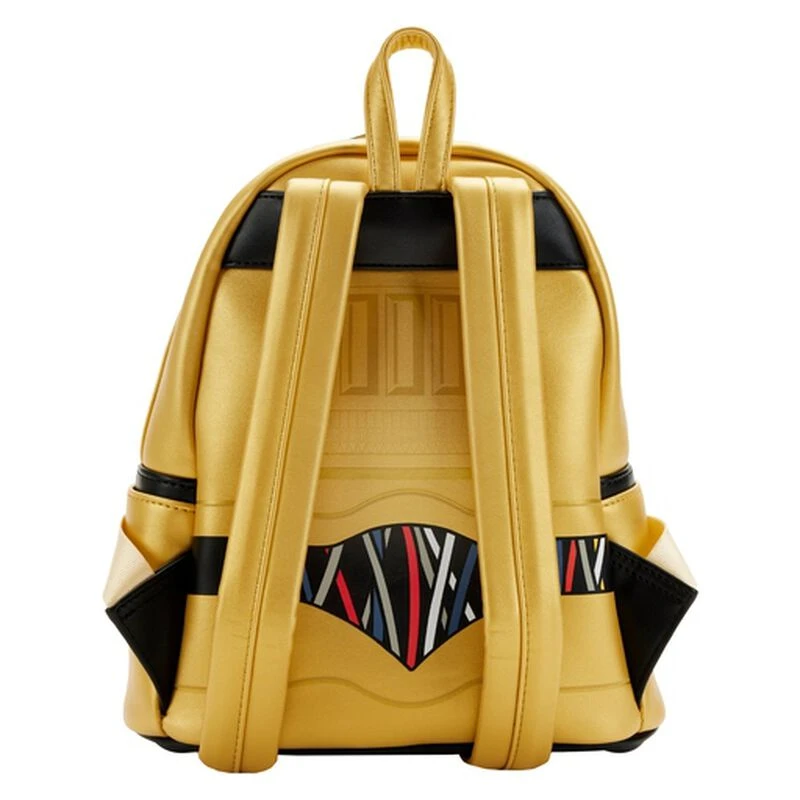 LOUNGEFLY Star Wars Celebration 2022 - C-3PO Cosplay Mini Backpack 5 LOUNGEFLY Star Wars Celebration 2022 - C-3PO Cosplay Mini Backpack - Image 3