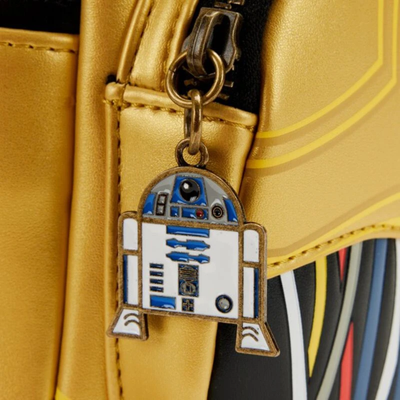 LOUNGEFLY Star Wars Celebration 2022 - C-3PO Cosplay Mini Backpack 6 LOUNGEFLY Star Wars Celebration 2022 - C-3PO Cosplay Mini Backpack - Image 4