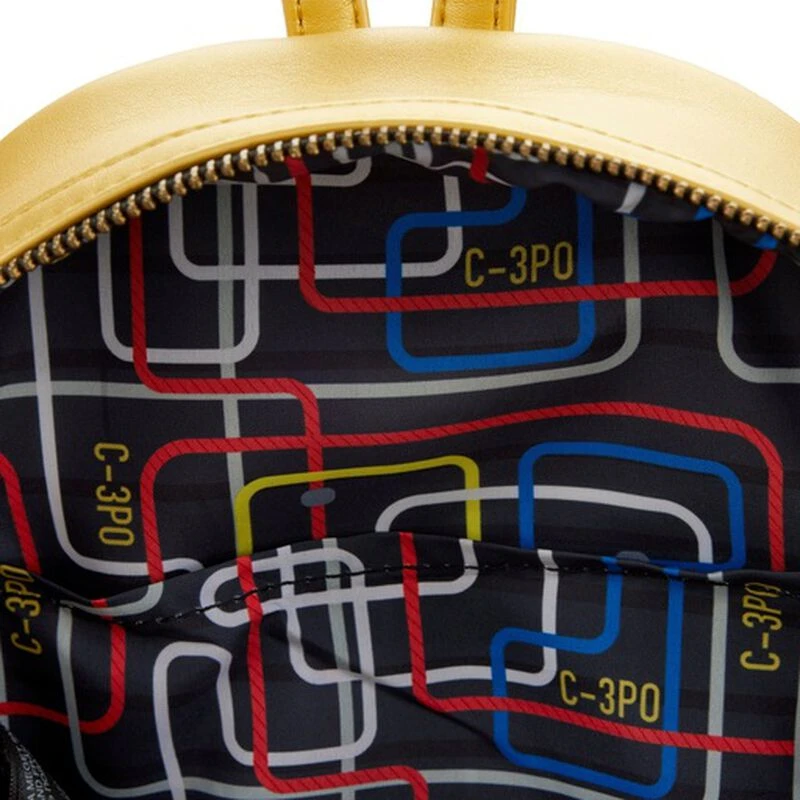 LOUNGEFLY Star Wars Celebration 2022 - C-3PO Cosplay Mini Backpack 7 LOUNGEFLY Star Wars Celebration 2022 - C-3PO Cosplay Mini Backpack - Image 5