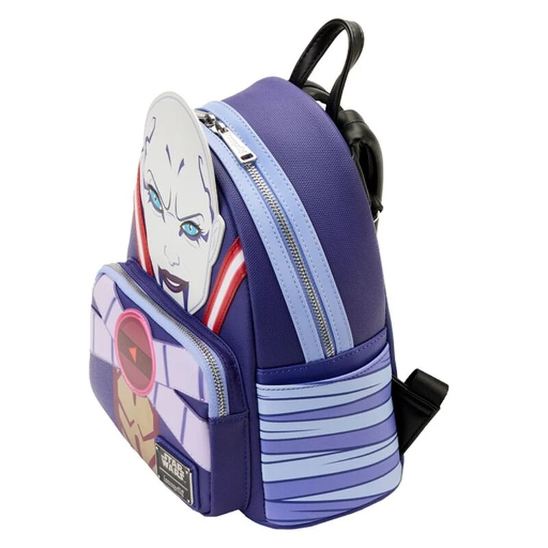 LOUNGEFLY NYCC Exclusive - Asajj Ventress Mini Backpack 4 LOUNGEFLY NYCC Exclusive - Asajj Ventress Mini Backpack - Image 2