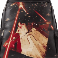 LOUNGEFLY Star Wars: Episode II – Attack Of The Clones Scene Mini Backpack 17 LOUNGEFLY Star Wars: Episode II – Attack Of The Clones Scene Mini Backpack -Loungefly STBK0385 LFSTARWARSEPISODETWOATTACKOFTHECLONESSCENEMINIBACKPACK0682DETAIL