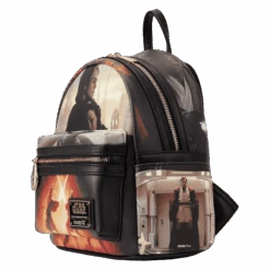 LOUNGEFLY Star Wars: Episode III Revenge Of The Sith Scene Mini Backpack 13 LOUNGEFLY Star Wars: Episode III Revenge Of The Sith Scene Mini Backpack -Loungefly STBK0388 LFSTARWARSEPISODETHREEREVENGEOFTHESITHSCENEMINIBACKPACK1637SIDE