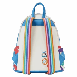LOUNGEFLY Limited Edition Star Wars BB-8 Pride Bobble-Head Pop! And Bag Bundle  -Loungefly STBK0393 LFSTARWARSBB8PRIDEMINIBACKPACK0781BACK