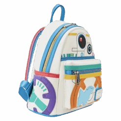 LOUNGEFLY Limited Edition Star Wars BB-8 Pride Bobble-Head Pop! And Bag Bundle  -Loungefly STBK0393 LFSTARWARSBB8PRIDEMINIBACKPACK0783SIDE2