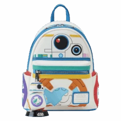 LOUNGEFLY Limited Edition Star Wars BB-8 Pride Bobble-Head Pop! And Bag Bundle 