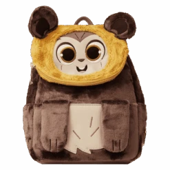 LOUNGEFLY Star Wars Plush Wicket Mini Backpack
