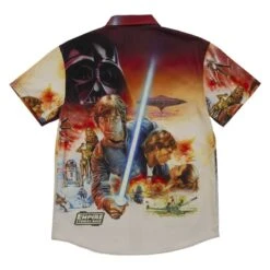 LOUNGEFLY Star Wars: The Empire Strikes Back Camp Shirt 15 LOUNGEFLY Star Wars: The Empire Strikes Back Camp Shirt -Loungefly STLFSH0001 STARWARSEMPIRESTRIKESBACKSHIRT0032BACK