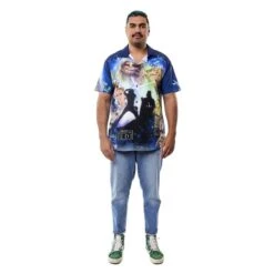 LOUNGEFLY Star Wars Return Of The Jedi Poster Camp Shirt -Loungefly STLFSH0002 LFSTARWARSRETURNOFTHEJEDIPOSTERCAMPSHIRT 005