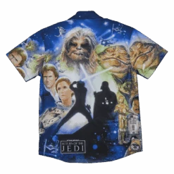 LOUNGEFLY Star Wars Return Of The Jedi Poster Camp Shirt -Loungefly STLFSH0002S LFSTARWARSRETURNOFTHEJEDIPOSTERCAMPSHIRT2103BACK