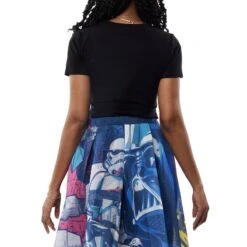 LOUNGEFLY Stitch Shoppe Star Wars™ Space Logo Ariana Top -Loungefly STSSSH0003 SSSTARWARSSPACELOGOARIANATOP 003