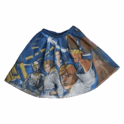 LOUNGEFLY Stitch Shoppe Dark Side Vs Light Side Heather Skirt -Loungefly STSSST0002 SSSTARWARSDARKSIDEVSLIGHTSIDEDOUBLESIDEDHEATHERSKIRTLIGHTSIDE