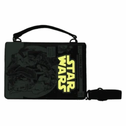 LOUNGEFLY Stitch Shoppe Dark Side Vs. Light Side Comic Book Crossbody Bag -Loungefly STSSTB0001 SSSTARWARSDARKSIDEVSLIGHTSIDECOMICBOOKLIGHTUPCROSSBODY1797GLOW1