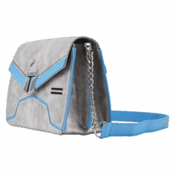 LOUNGEFLY Jango Fett Chain Strap Crossbody Bag 9 LOUNGEFLY Jango Fett Chain Strap Crossbody Bag -Loungefly STTB0234 LFSTARWARSJANGOFETTCHAINSTRAPCROSSBODYBAG0687SIDE