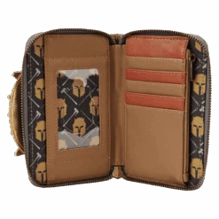 LOUNGEFLY Star Wars Celebration Armorer Cosplay Zip Around Wallet -Loungefly STWA0236 LFSTARWARSTHEMANDALORIANSWCARMORERCOSPLAYWALLET0235INSIDE