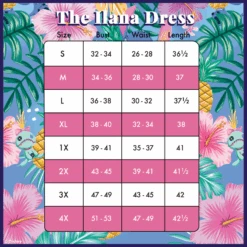 LOUNGEFLY Stitch Shoppe Lilo And Stitch Tropical Wrap Ilana Dress -Loungefly Stitch Ilana Dress Size Chart