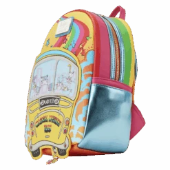 LOUNGEFLY The Beatles Magical Mystery Tour Bus Lenticular Mini Backpack -Loungefly TBLBK0008 LFTHEBEATLESMAGICALMYSTERYTOURBUSMINIBACKPACK0426SIDE
