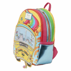 LOUNGEFLY The Beatles Magical Mystery Tour Bus Lenticular Mini Backpack -Loungefly TBLBK0008 LFTHEBEATLESMAGICALMYSTERYTOURBUSMINIBACKPACK0427QUARTER