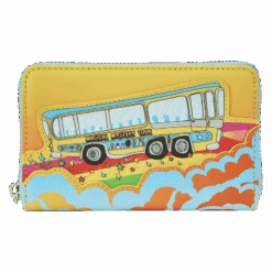 LOUNGEFLY The Beatles Magical Mystery Tour Bus Zip Around Wallet