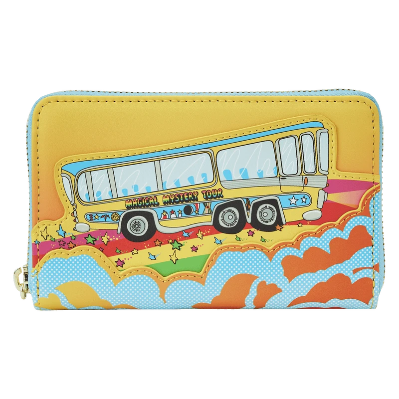 LOUNGEFLY The Beatles Magical Mystery Tour Bus Zip Around Wallet 3 LOUNGEFLY The Beatles Magical Mystery Tour Bus Zip Around Wallet