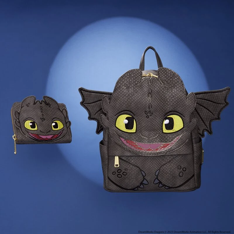 LOUNGEFLY How To Train Your Dragon Toothless Cosplay Zip Around Wallet 4 LOUNGEFLY How To Train Your Dragon Toothless Cosplay Zip Around Wallet - Image 2