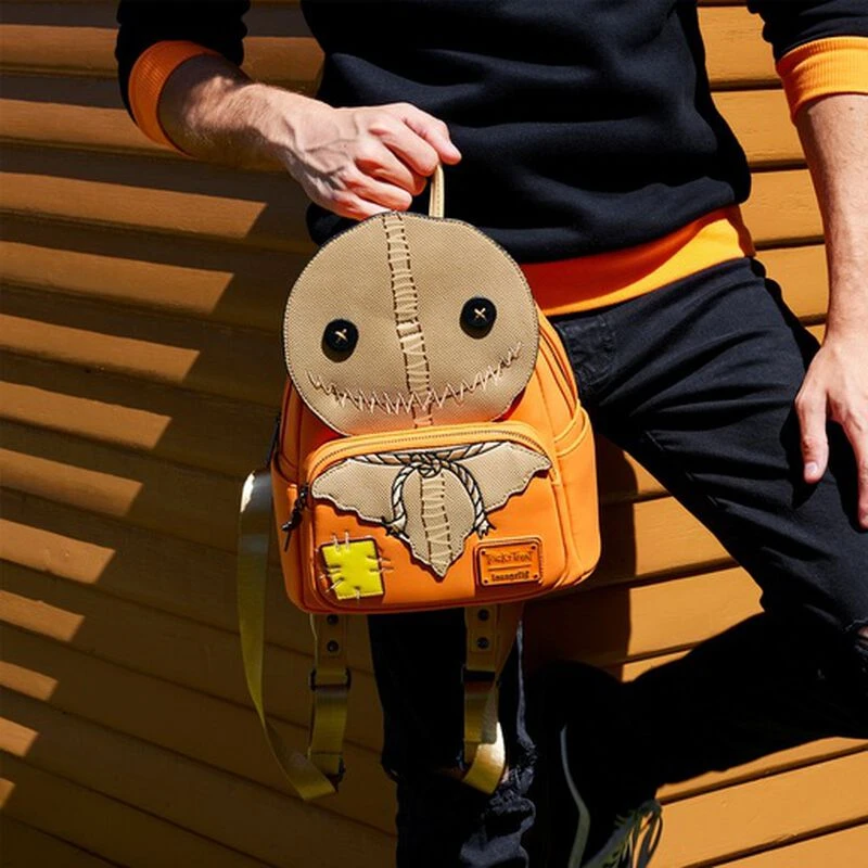 LOUNGEFLY Trick 'r Treat Sam Cosplay Mini Backpack 4 LOUNGEFLY Trick 'r Treat Sam Cosplay Mini Backpack - Image 2