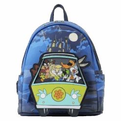 LOUNGEFLY Warner Brothers 100th Anniversary Looney Tunes & Scooby Mashup Mini Backpack
