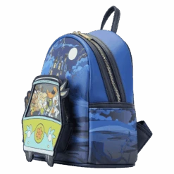 LOUNGEFLY Warner Brothers 100th Anniversary Looney Tunes & Scooby Mashup Mini Backpack -Loungefly WBBK0015 LFWB100THANNIVERSARYLOONEYTUNESSCOOBYMASHUPMINIBACKPACK1023SIDE