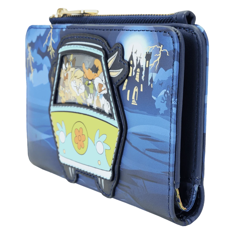 LOUNGEFLY Warner Brothers 100th Anniversary Looney Tunes & Scooby Mashup Flap Wallet 6 LOUNGEFLY Warner Brothers 100th Anniversary Looney Tunes & Scooby Mashup Flap Wallet - Image 4