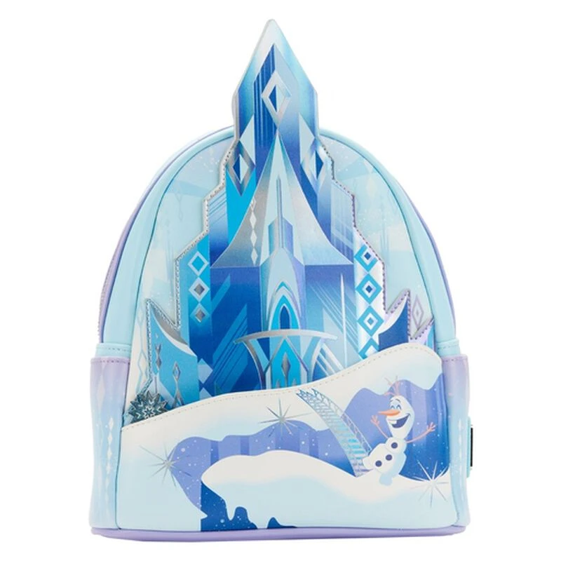 LOUNGEFLY Frozen Princess Elsa Castle Mini Backpack 3 LOUNGEFLY Frozen Princess Elsa Castle Mini Backpack