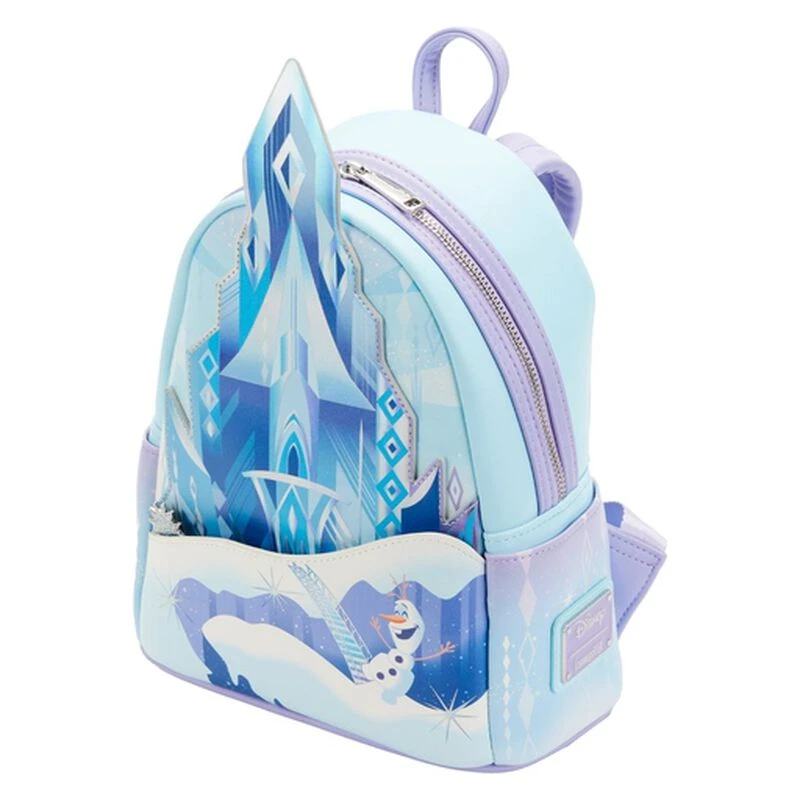 LOUNGEFLY Frozen Princess Elsa Castle Mini Backpack 5 LOUNGEFLY Frozen Princess Elsa Castle Mini Backpack - Image 3