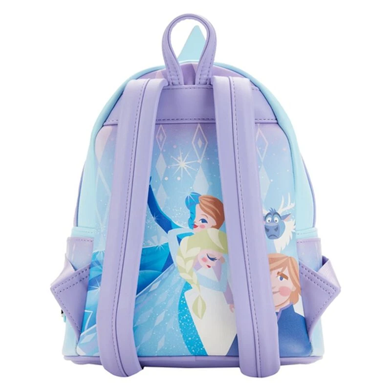 LOUNGEFLY Frozen Princess Elsa Castle Mini Backpack 6 LOUNGEFLY Frozen Princess Elsa Castle Mini Backpack - Image 4