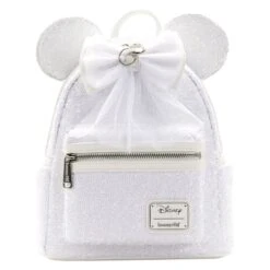 LOUNGEFLY Minnie Mouse Sequin Wedding Mini Backpack