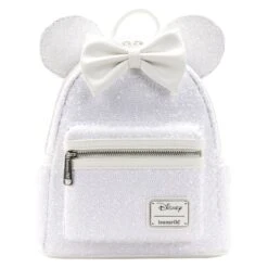LOUNGEFLY Minnie Mouse Sequin Wedding Mini Backpack -Loungefly WDBK2341 3