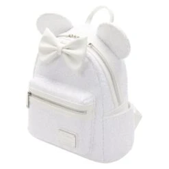 LOUNGEFLY Minnie Mouse Sequin Wedding Mini Backpack -Loungefly WDBK2341 4