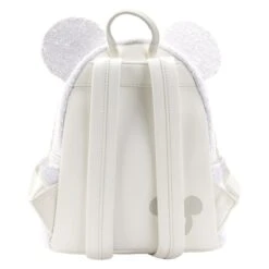 LOUNGEFLY Minnie Mouse Sequin Wedding Mini Backpack -Loungefly WDBK2341 5