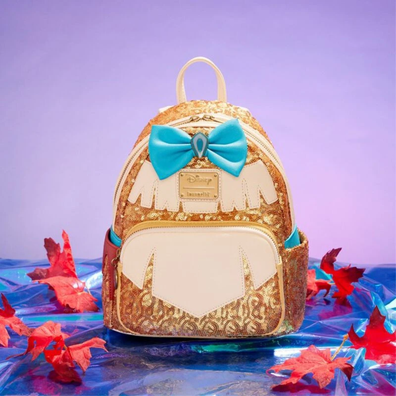 LOUNGEFLY Pocahontas Sequin Mini Backpack 4 LOUNGEFLY Pocahontas Sequin Mini Backpack - Image 2