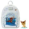 LOUNGEFLY Limited Edition Bundle Exclusive - Bambi On Ice Lenticular Mini Backpack And Pop! Bambi (Flocked) -Loungefly WDBK2628 LFDISNEYBAMBIONICELENTICULARMINIBACKPACK0009FRONT POP