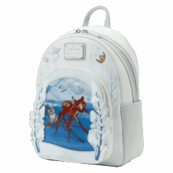 LOUNGEFLY Limited Edition Bundle Exclusive - Bambi On Ice Lenticular Mini Backpack And Pop! Bambi (Flocked) -Loungefly WDBK2628 LFDISNEYBAMBIONICELENTICULARMINIBACKPACK0011LENTICULAR