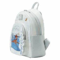 LOUNGEFLY Limited Edition Bundle Exclusive - Bambi On Ice Lenticular Mini Backpack And Pop! Bambi (Flocked) -Loungefly WDBK2628 LFDISNEYBAMBIONICELENTICULARMINIBACKPACK0013SIDE