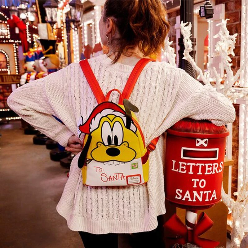 LOUNGEFLY Exclusive - Pluto Santa Letter Mini Backpack 4 LOUNGEFLY Exclusive - Pluto Santa Letter Mini Backpack - Image 2