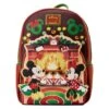 LOUNGEFLY Mickey & Minnie Mouse Hot Cocoa Fireplace Mini Backpack -Loungefly WDBK2773 1