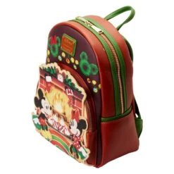 LOUNGEFLY Mickey & Minnie Mouse Hot Cocoa Fireplace Mini Backpack -Loungefly WDBK2773 3
