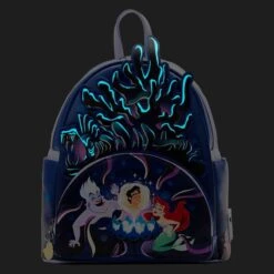 LOUNGEFLY The Little Mermaid Ursula Lair Glow Mini Backpack -Loungefly WDBK2793 3