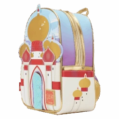 LOUNGEFLY Limited Edition Bundle - Aladdin 30th Anniversary Palace Mini Backpack And Pop! Jasmine (Diamond) -Loungefly WDBK2799 OPBYLFDISNEY30THANNIVERSARYALADDINPALACEOPANDMINIBACKPACK0818SIDE
