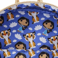 LOUNGEFLY Limited Edition Bundle - Aladdin 30th Anniversary Palace Mini Backpack And Pop! Jasmine (Diamond) -Loungefly WDBK2799 OPBYLFDISNEY30THANNIVERSARYALADDINPALACEOPANDMINIBACKPACK0824INSIDE