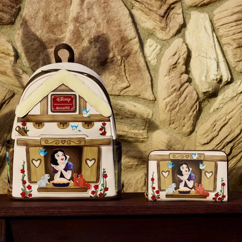 LOUNGEFLY Exclusive - Snow White Window Scene Mini Backpack 4 LOUNGEFLY Exclusive - Snow White Window Scene Mini Backpack - Image 2