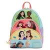 LOUNGEFLY Disney Princess Triple Pocket Mini Backpack -Loungefly WDBK2930 1