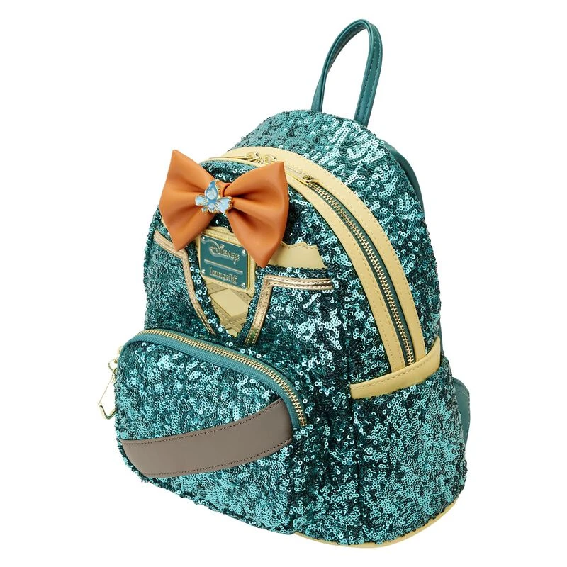 LOUNGEFLY Princess Merida Sequin Mini Backpack 4 LOUNGEFLY Princess Merida Sequin Mini Backpack - Image 2