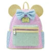 LOUNGEFLY Limited Edition Exclusive - Minnie Mouse Pastel Sequin Mini Backpack 2 LOUNGEFLY Limited Edition Exclusive - Minnie Mouse Pastel Sequin Mini Backpack -Loungefly WDBK3001 LFDISNEYMINNIEPASTELSEQUINMINIBACKPACK0720FRONTcopy201