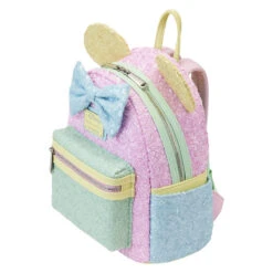 LOUNGEFLY Limited Edition Exclusive - Minnie Mouse Pastel Sequin Mini Backpack -Loungefly WDBK3001 LFDISNEYMINNIEPASTELSEQUINMINIBACKPACK0722QUARTER